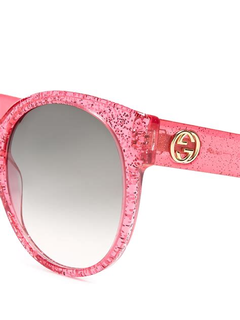 gucci pink glasses|Gucci pink glitter sunglasses.